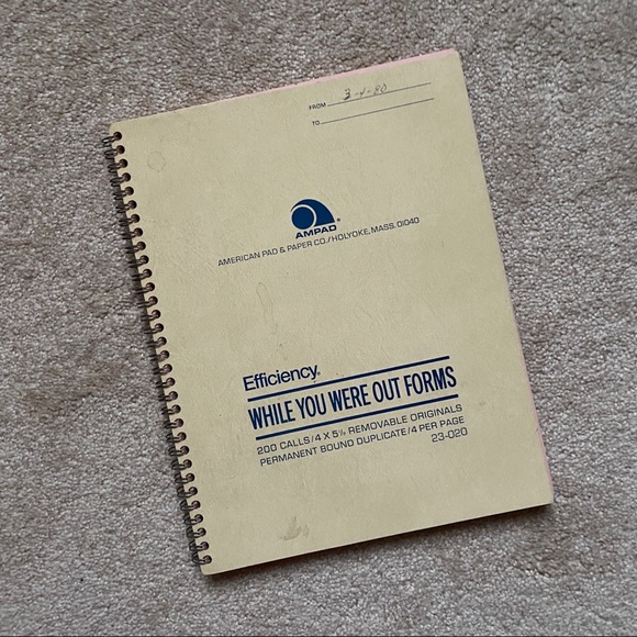 Vintage ‘While You Were Out’ forms notebook - Picture 7 of 7